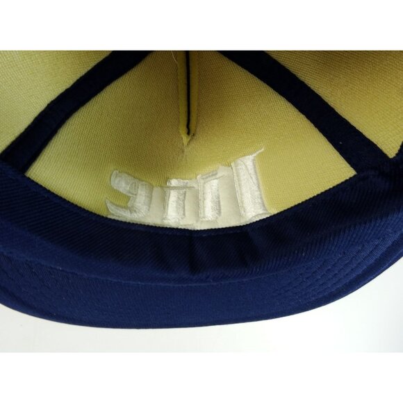 Vintage Miller Lite Light Beer Hat Snap Back Cap Dark Navy Blue Full Foam - Picture 6 of 8